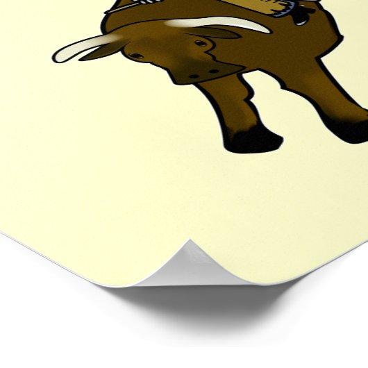 Light Bull Rider Poster (Ecke)