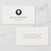 Light Bulle Logo Electrical Business Card Visitenkarte (Vorne/Hinten)