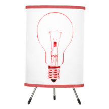 Light Bulle Red & White Lamp