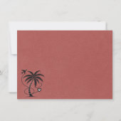 Light Burgundy Mexico Passport Dankeskarte (Rückseite)