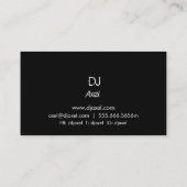 Light Burt DJ Business Card Visitenkarte (Rückseite)