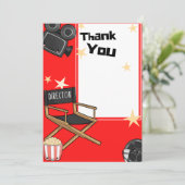 Light Camera Action Danke Card Einladung (Stehend Vorderseite)