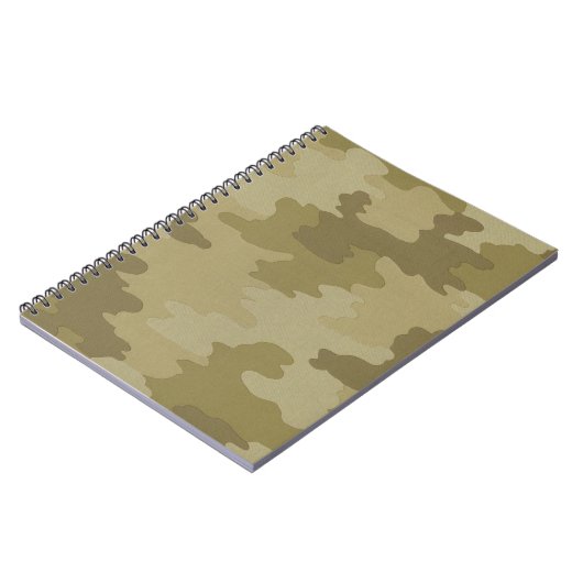 Light Camouflage Spirale Notebook Notizblock (Linke Seite)
