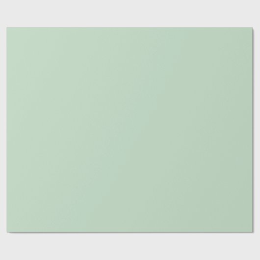 Light Celadon Green Geschenkpapier (Flach)