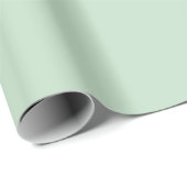 Light Celadon Green Geschenkpapier (Rolleneckpunkt)