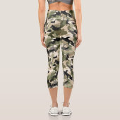 Light Classic Camouflage Capri Leggings (Rückseite)