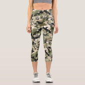 Light Classic Camouflage Capri Leggings (Vorderseite)