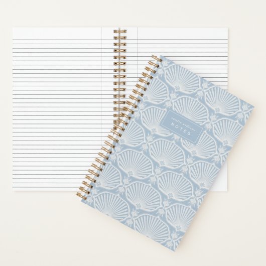 Light Coastal Blue | Deco Fans Personalized Notizblock (Innen)