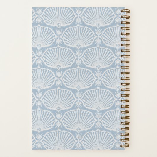 Light Coastal Blue | Deco Fans Personalized Notizblock (Rückseite)