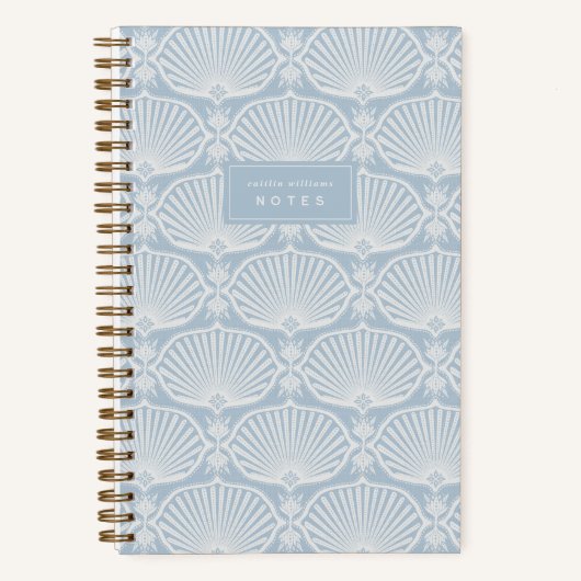 Light Coastal Blue | Deco Fans Personalized Notizblock (Vorderseite)