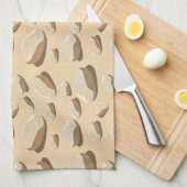 Light colored pebbles scattered on sand geschirrtuch (Viertel Falte)