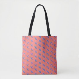 Light Coral Beach Umbrella Tote Bag Tasche