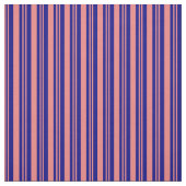 Light Coral & Blue Coloes Lined Pattern Stoff (Muster)