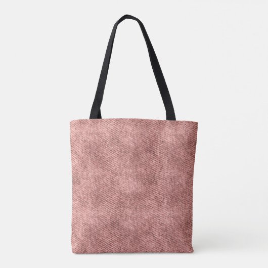 Light Coral Denim Muster Tasche (Rückseite)