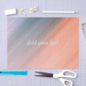 Light Coral und Gray Blue Personalizable Seidenpapier (Handwerk)
