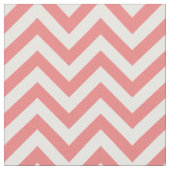Light Coral White LG Zickzack ZigZag Muster 12I Stoff (Nahaufnahme)