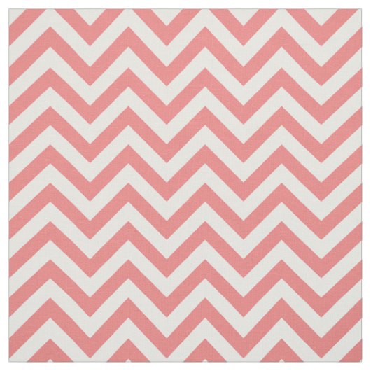 Light Coral White LG Zickzack ZigZag Muster 12I Stoff (Muster)