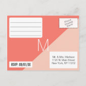 Light Corner Peach Two Tone UAWG Postkarten (Rückseite)