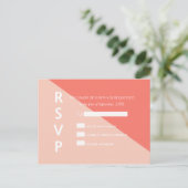 Light Corner Peach Two Tone UAWG Postkarten (Stehend Vorderseite)