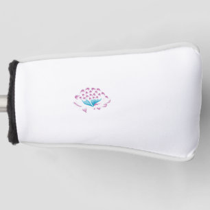 Light Cornflower Blue, Sky Megenta, Girly Golf Headcover