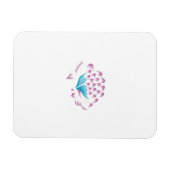 Light Cornflower Blue, Sky Megenta, Girly Magnet (Horizontal)