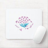 Light Cornflower Blue, Sky Megenta, Girly Mousepad (Mit Mouse)