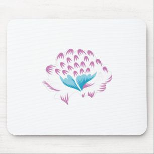 Light Cornflower Blue, Sky Megenta, Girly Mousepad