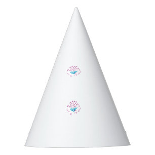 Light Cornflower Blue, Sky Megenta, Girly Partyhütchen