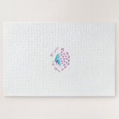Light Cornflower Blue, Sky Megenta, Girly Puzzle (Horizontal)