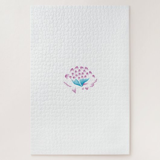 Light Cornflower Blue, Sky Megenta, Girly Puzzle (Vertikal)