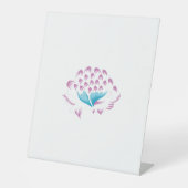 Light Cornflower Blue, Sky Megenta, Girly Sockelschild (Vorderseite)