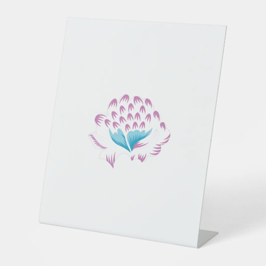 Light Cornflower Blue, Sky Megenta, Girly Sockelschild (Vorderseite)