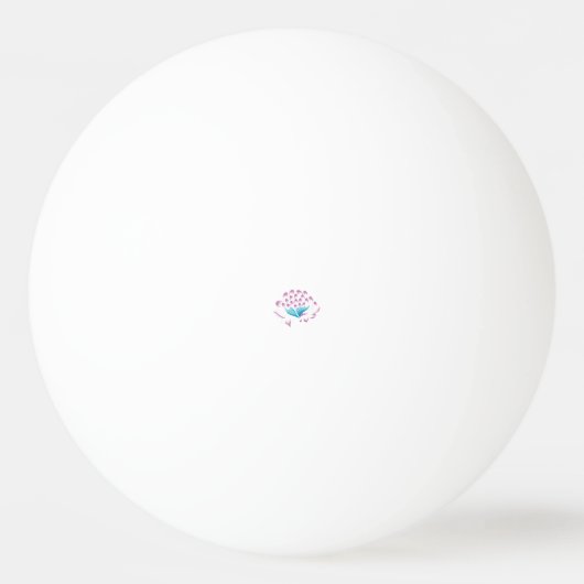 Light Cornflower Blue, Sky Megenta, Girly Tischtennisball (Vorderseite)