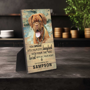 Light Country Rustic Pet Memorial FOTO Fotoplatte
