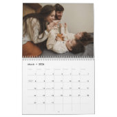 Light Cream Custom Family Photos Kalender (Mär 2026)