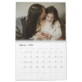 Light Cream Custom Family Photos Kalender (Feb 2026)