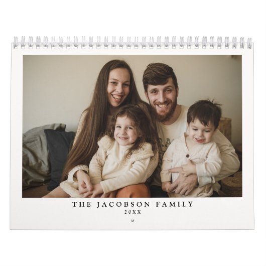 Light Cream Custom Family Photos Kalender (Titelbild)