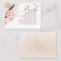 Light Cream Floral Exotic Boho Babydusche Bücher