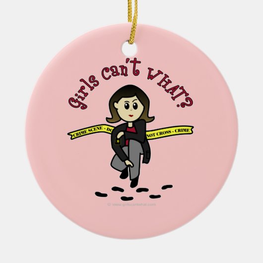 Light CSI Detection Keramik Ornament (Vorne)