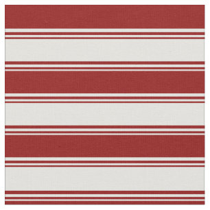 Light Cyan and Dark Red Lined Pattern Stoff