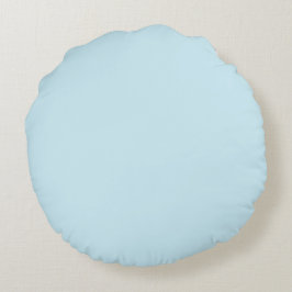 Light Cyan Blue Round Throw Pillow Rundes Kissen