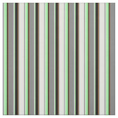Light Cyan, Grau, Brown, Black & Green Pattern Stoff (Muster)