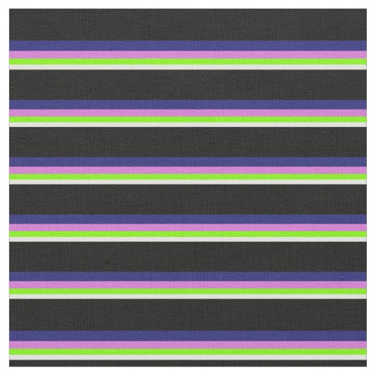 Light Cyan, Green, Orchid, Midnight Blue & Black Stoff (Nahaufnahme)