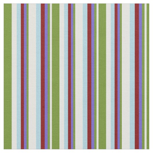 Light Cyan, Green, Slate Blue, Maroon & Light Blue Stoff (Nahaufnahme)