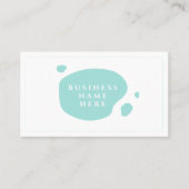 Light Cyan Niedlich Minimalistisch Salon Coffee Sh Treuekarte (Vorderseite)