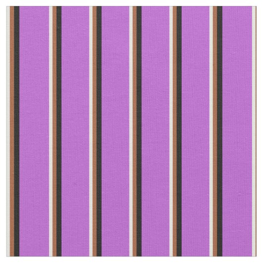 Light Cyan, Sienna, Black und Orchid Muster Stoff (Nahaufnahme)