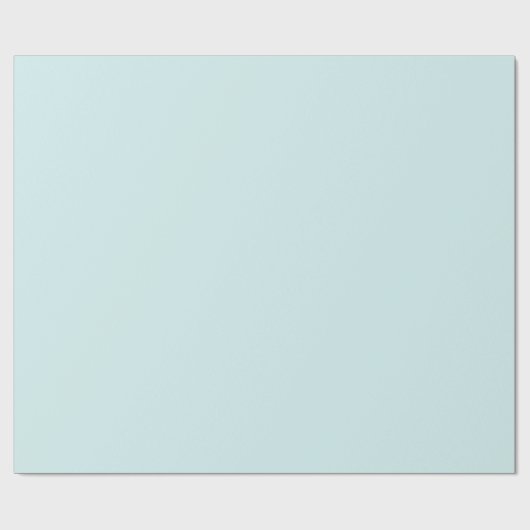 Light Cyan Solid Color Geschenkpapier (Flach)