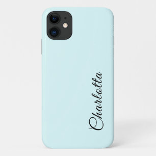 Light Cyan Solid Color   Minimalistischer Elegante Case-Mate iPhone Hülle