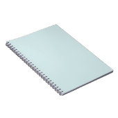 Light Cyan Solid Schlicht Color Notizblock (Rechte Seite)