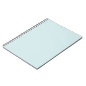 Light Cyan Solid Schlicht Color Notizblock (Linke Seite)